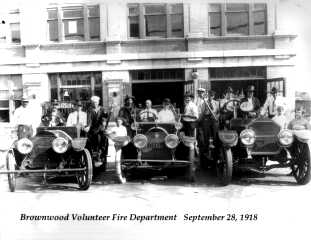 Brownwood Volunteer Fire
                Department - 1918