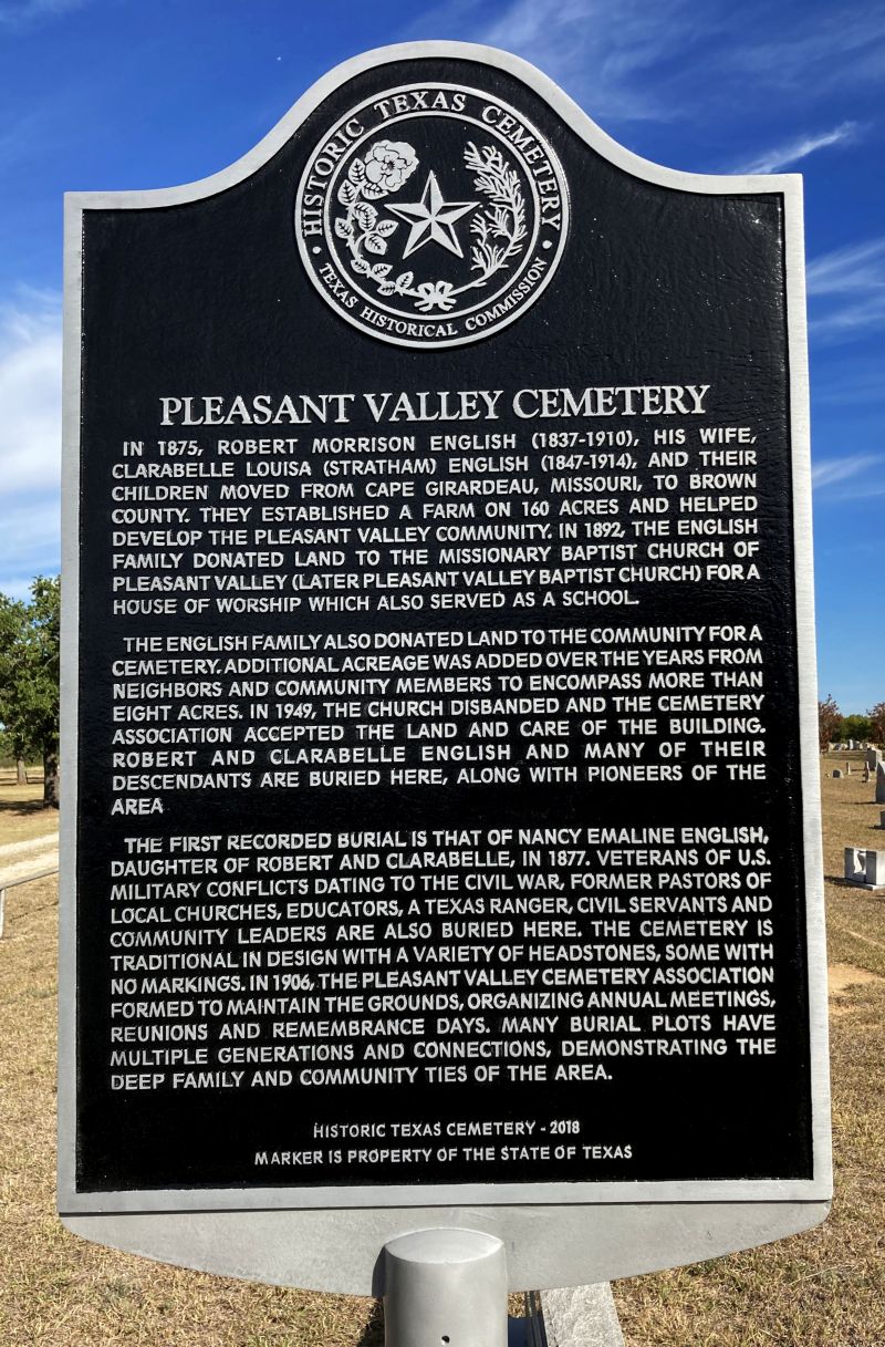Pleasant Valley
            Historical Marker