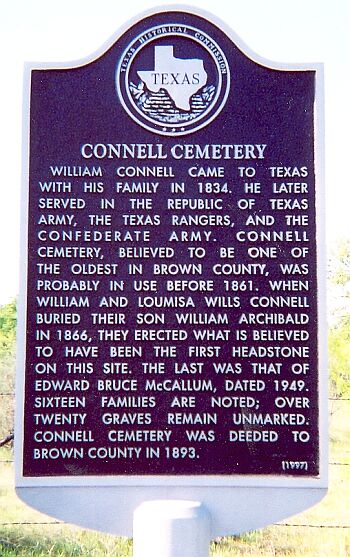Connell Cemetery Historical
          Marker